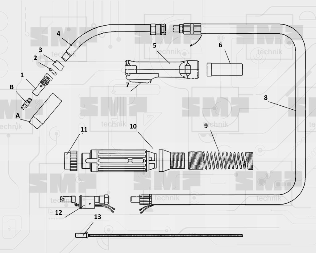 Сварочная горелка SMP HRMF45 :: электроды, сварочное оборудование,  газорезка металлов в Красноярске и Новосибирске